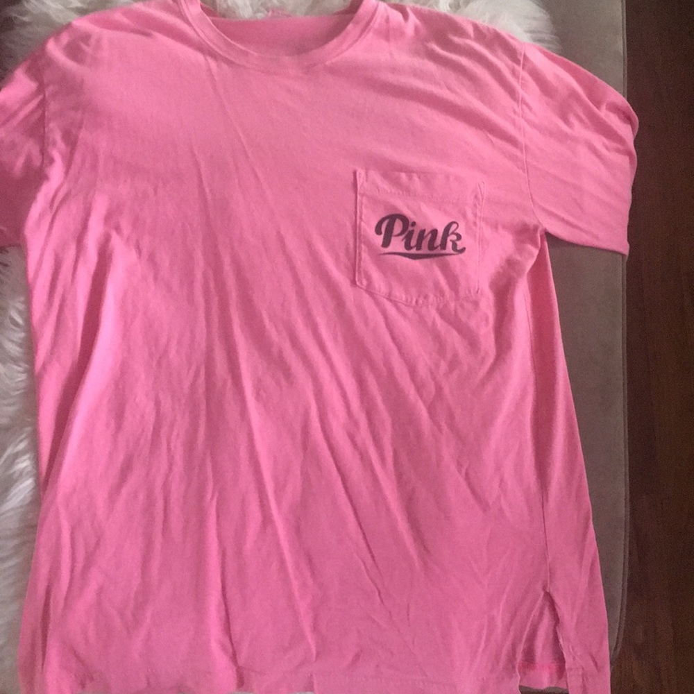 long sleeve pink shirt